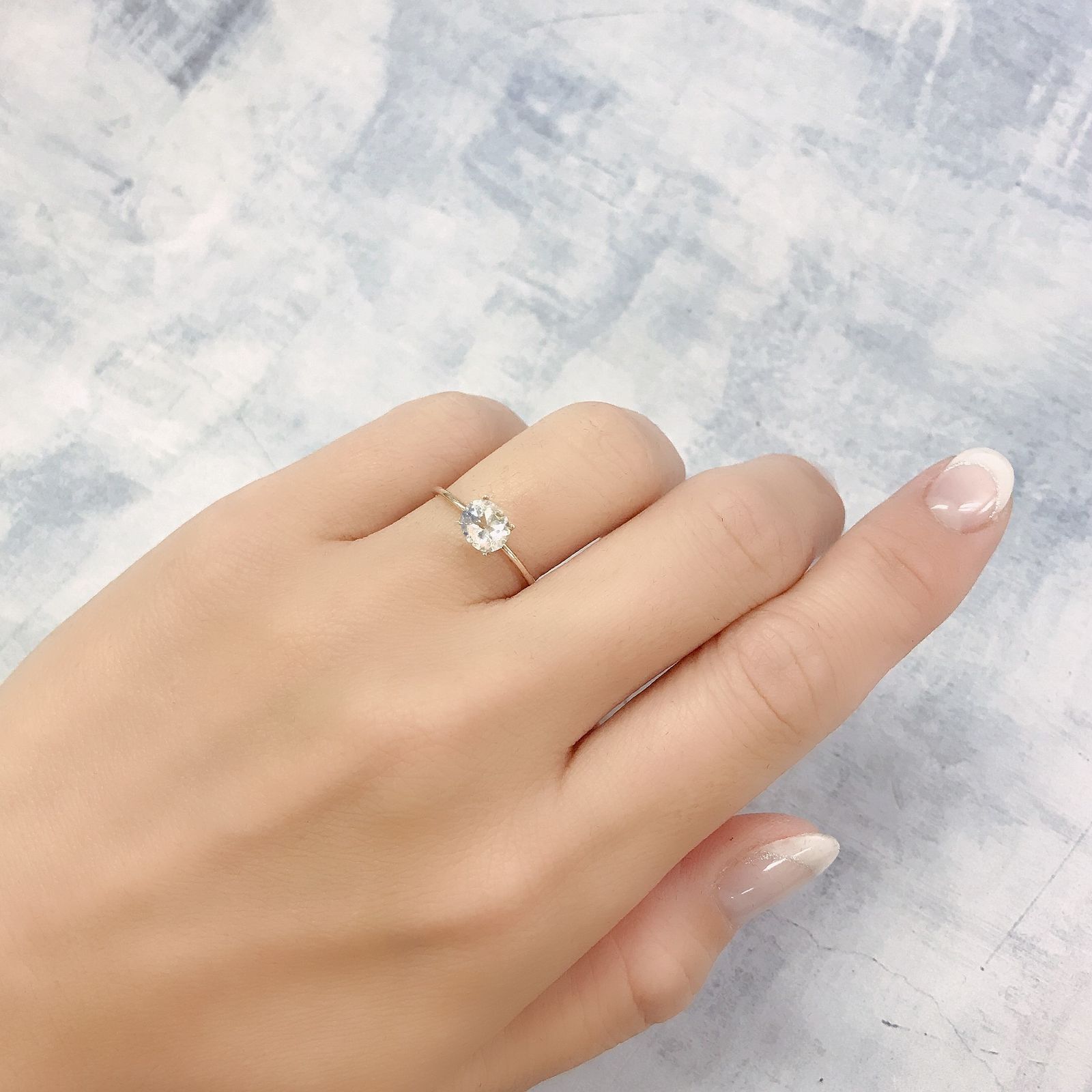 レインボームーンストーン(宝石名ラブラドライト)タンザニア産 0.62ct 識別済[220716859]6.3x5.3mm前後