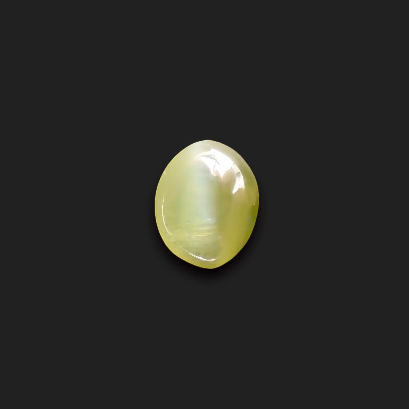 クリソベリルキャッツアイ スリランカ産 0.32ct[230119796]3.9x3.2mm前後