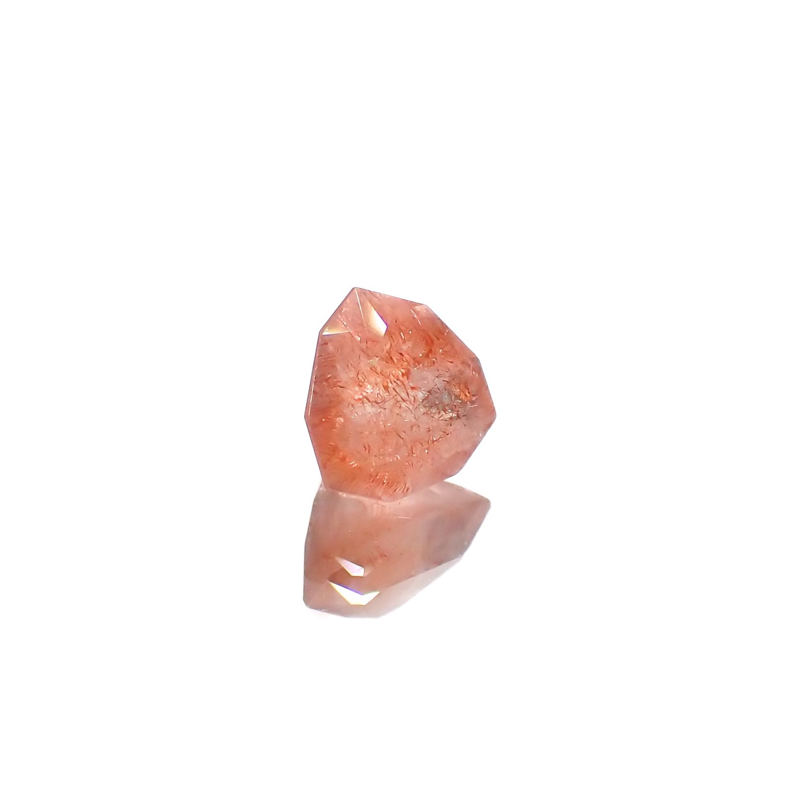 ◇カスタムカット◇ストロベリークォーツ カザフスタン産 0.87ct[240125489]6.3x6.3mm前後