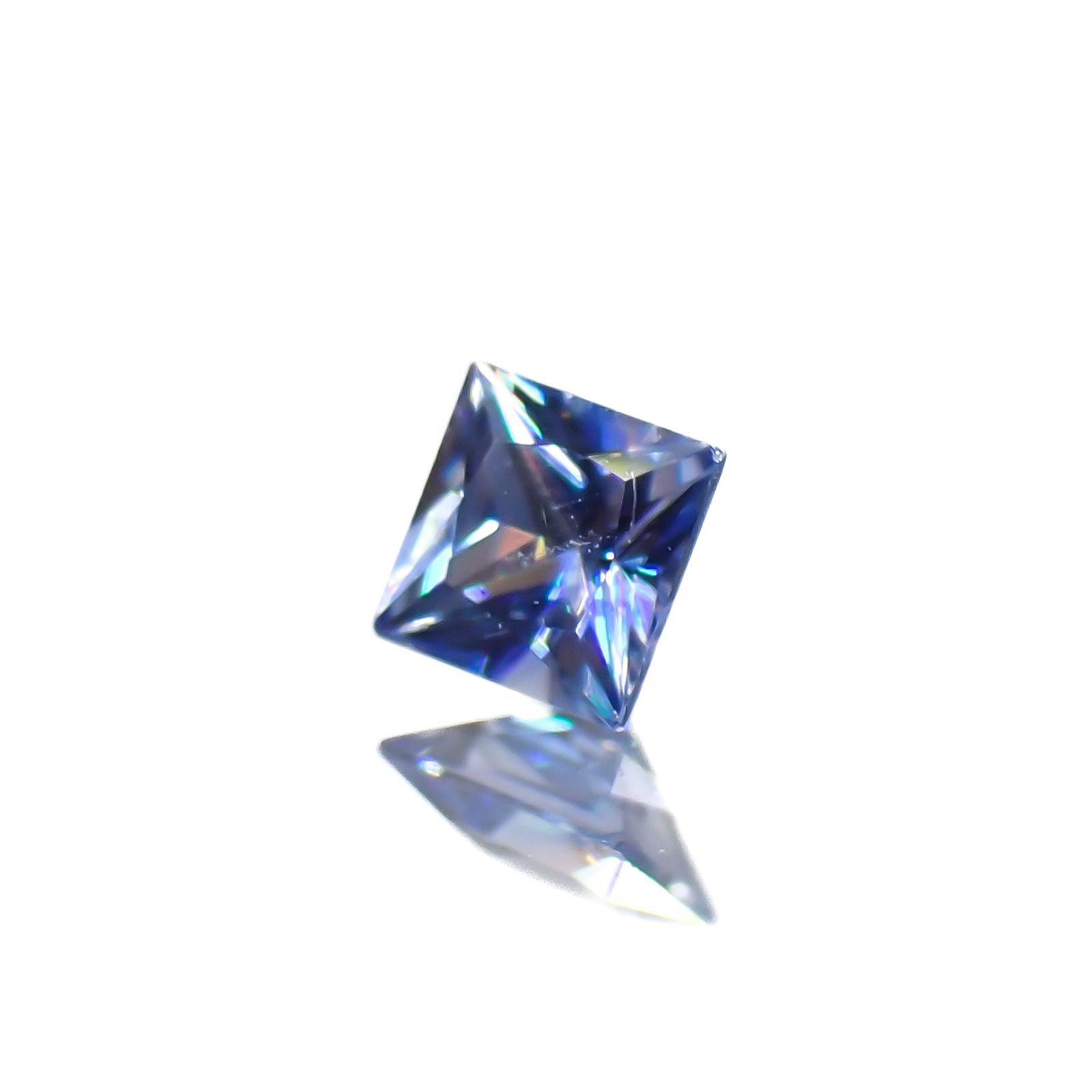 ◇プリンセスカット◇ベニトアイト アメリカ・カリフォルニア州産 0.071ct [221219602]2.3x2.3mm前後