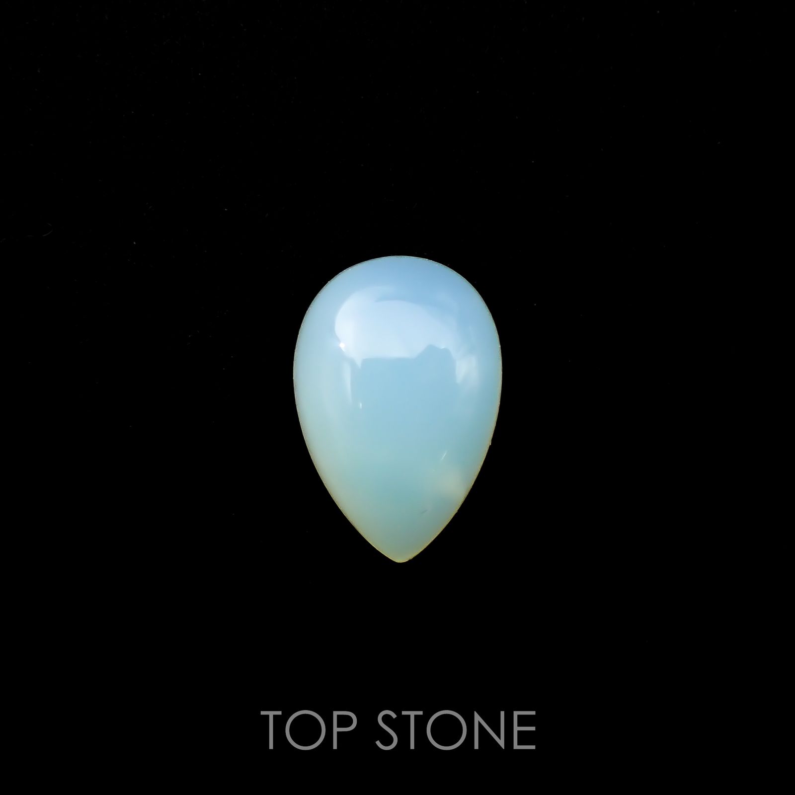 ブルーオパール(宝石名ブルー・コモン オパール)ペルー産 5.129ct ソ付(彩珠)[220817310]14.7x10mm前後