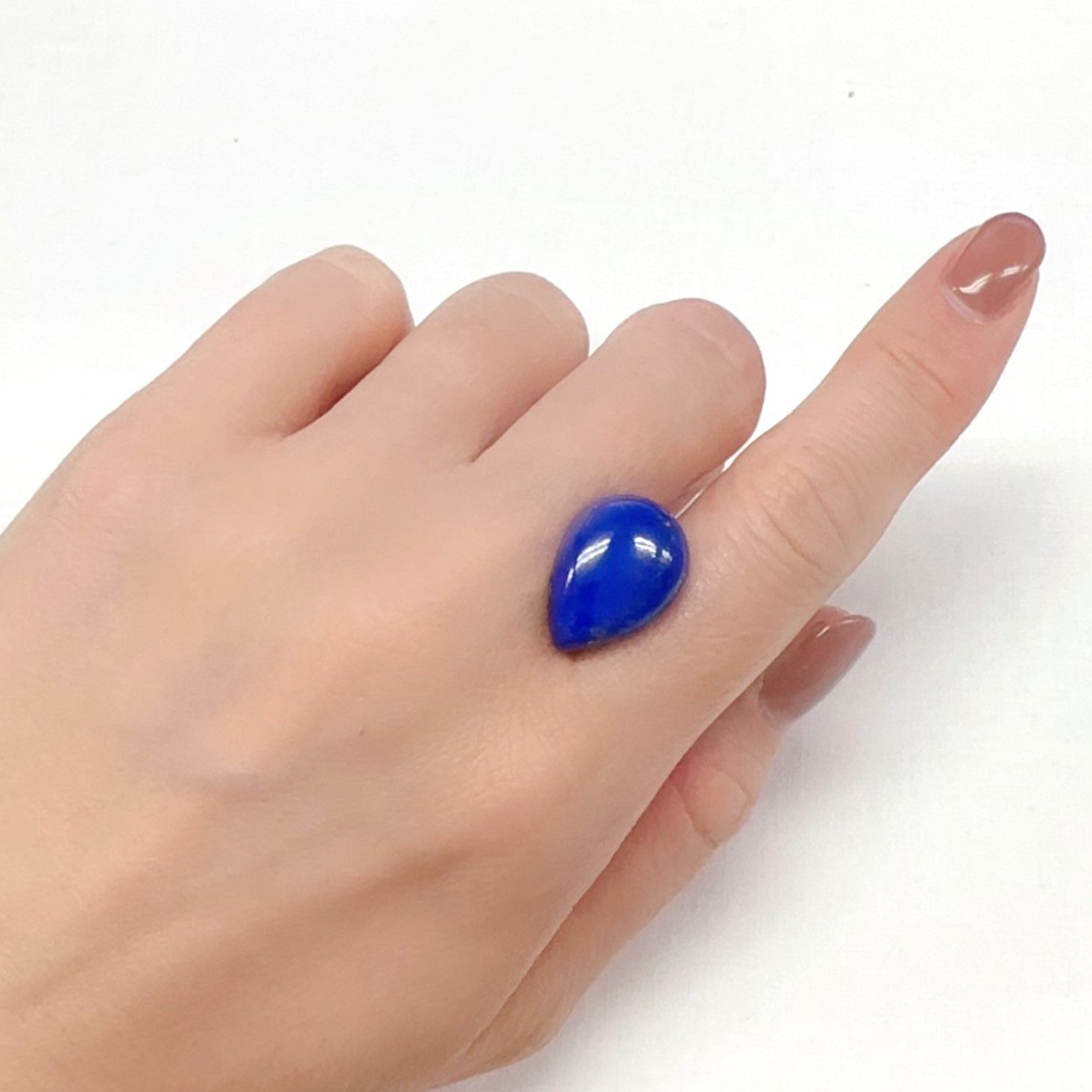 ラピスラズリ アフガニスタン産 9.61ct [231224483]17.8x13.1mm