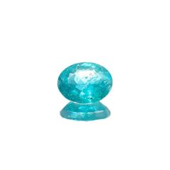 パライバトルマリン(宝石名トルマリン/別名パライバ・トルマリン) ブラジル産 GIA鑑付 1.14ct / 7.8×6.1mm前後 [19110906]