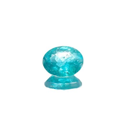 パライバトルマリン(宝石名トルマリン/別名パライバ・トルマリン) ブラジル産 GIA鑑付 1.14ct / 7.8×6.1mm前後 [19110906]