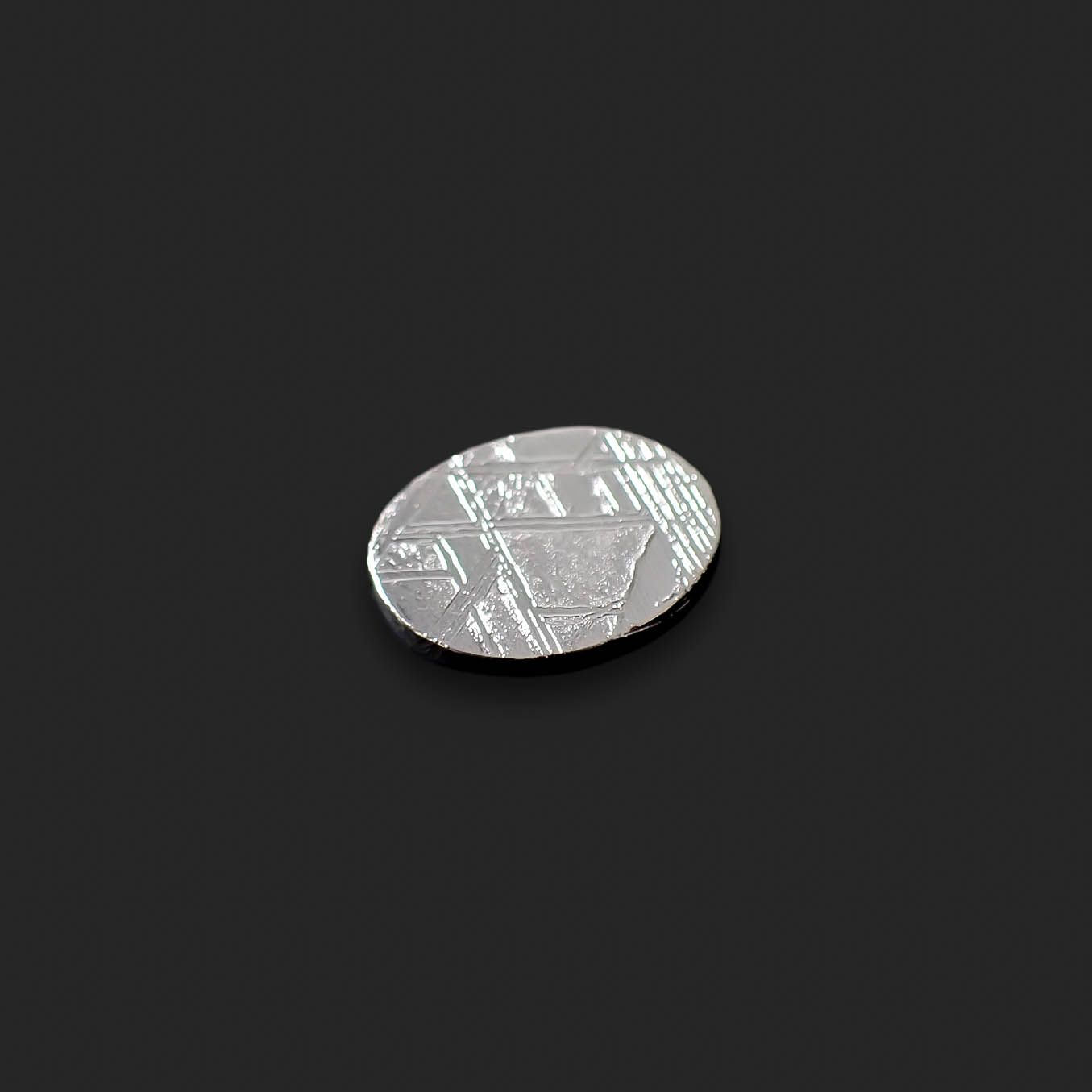 ムオニナルスタ隕石 発見地:スウェーデン 7.24ct[240125760]11.8x9.8mm前後