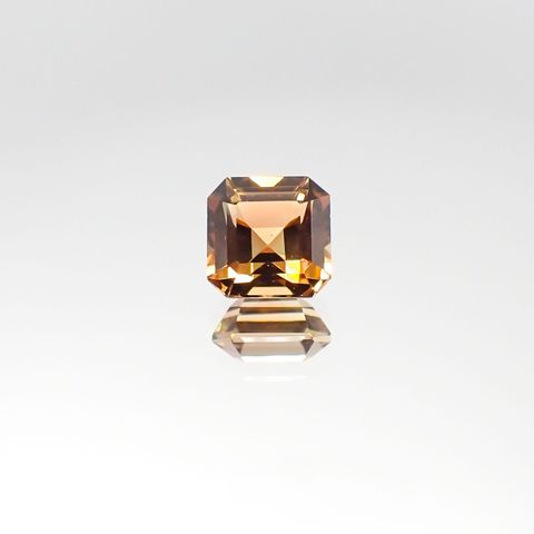 オレンジトルマリン(宝石名トルマリン)ブラジル産 0.72ct 識別済[231023953]5.1x5.1mm前後