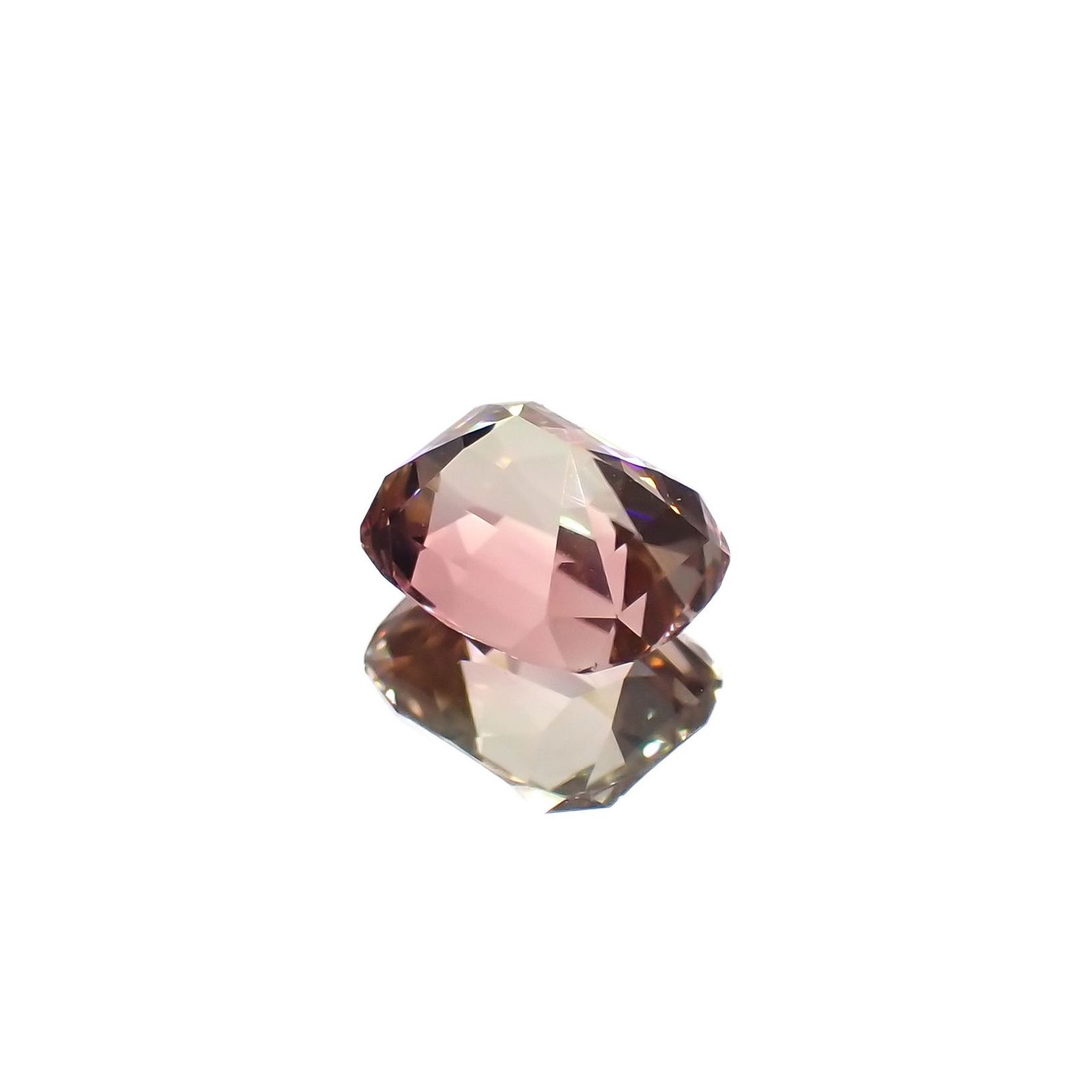 バイカラートルマリン(宝石名トルマリン)ルワンダ産 1.74ct 識別済[221119007]7.8x6.4mm前後