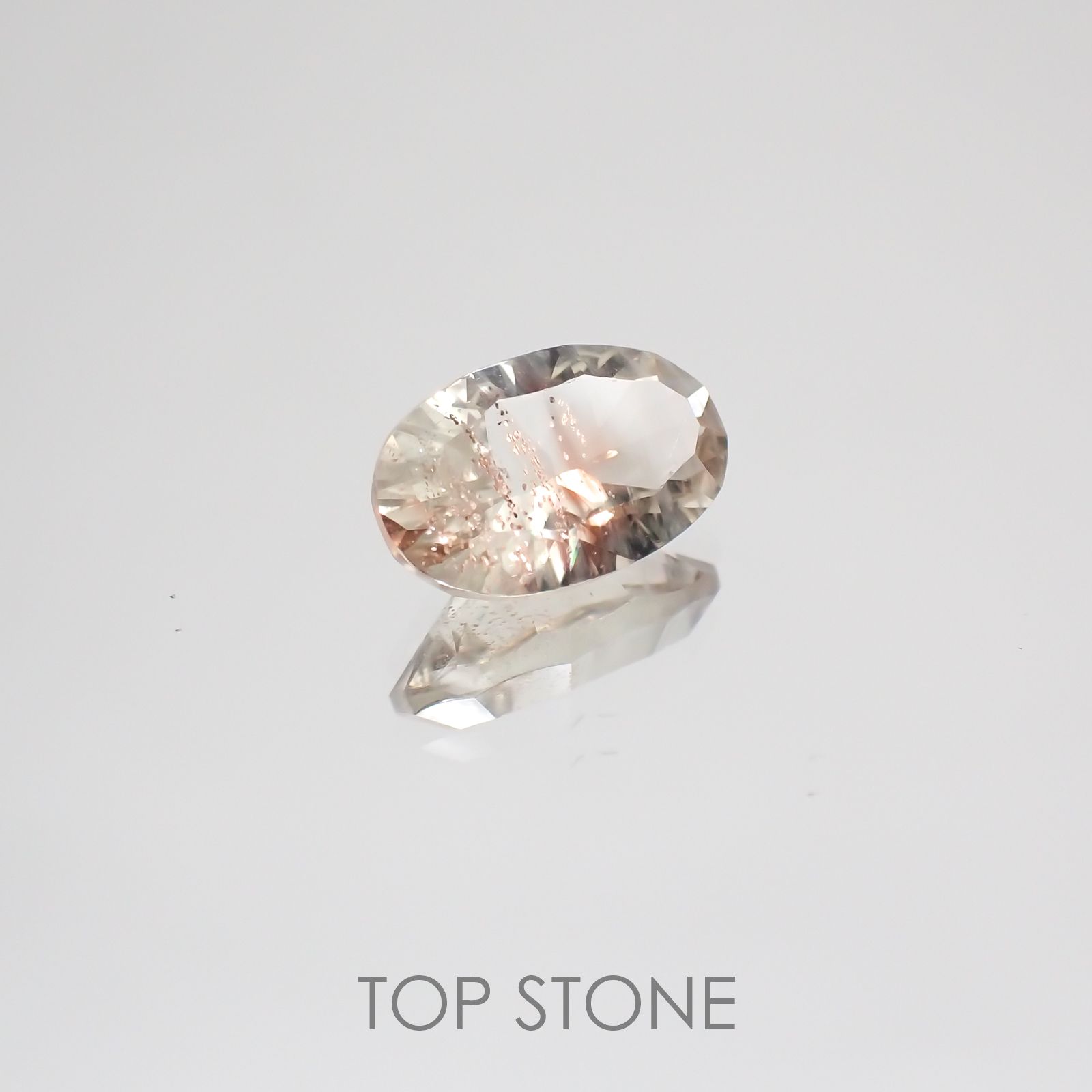 ◇コンケーブカット◇オレゴンサンストーン アメリカ産 ルース 1.25ct[210410420]9.3×5.9mm前後