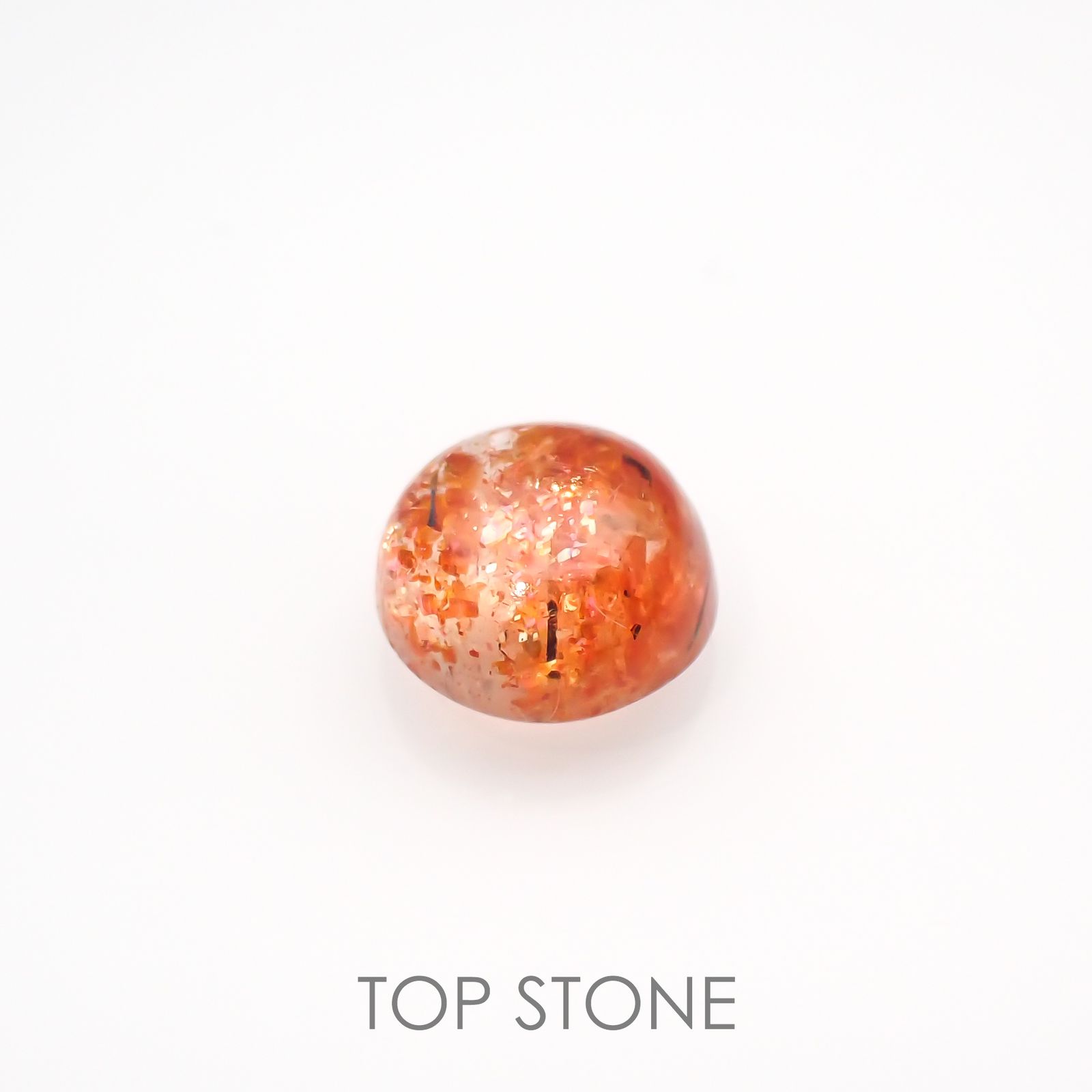 イリュージョンサンストーン(宝石名フェルドスパー) タンザニア産 1.51ct 識別済[210812312]7×7mm前後