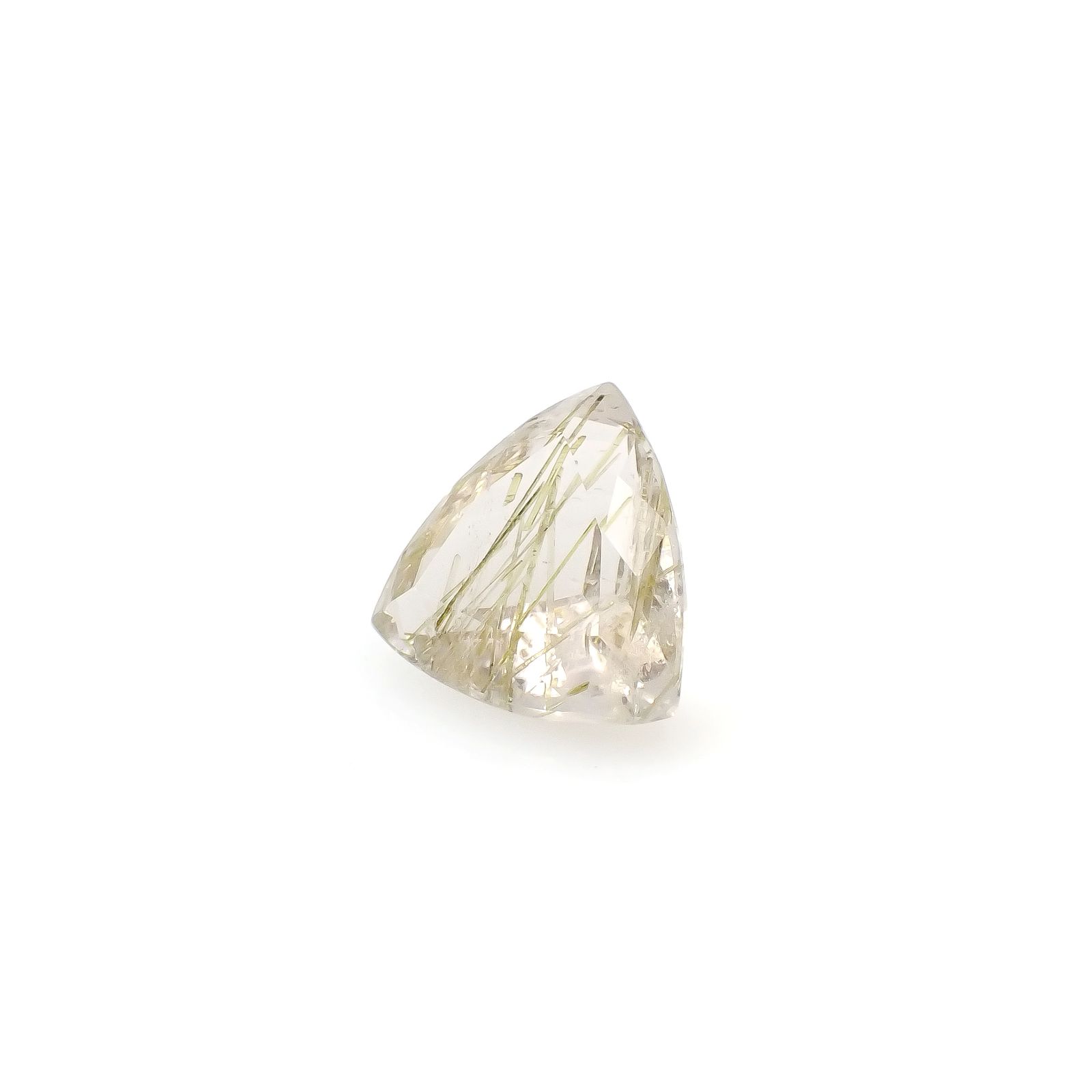 エピドートインクォーツ ブラジル産 6.36ct [240427297]13.2x12.8mm前後