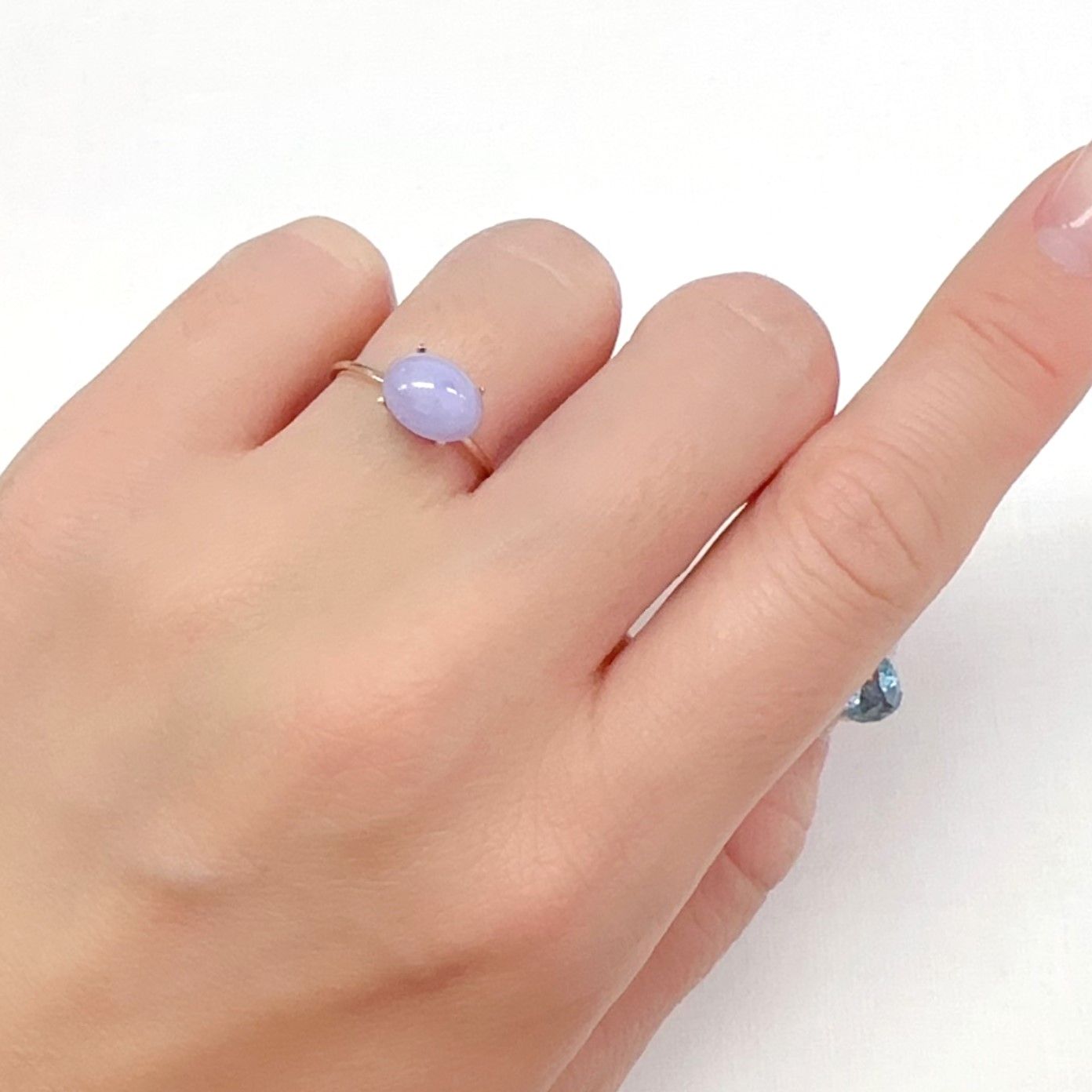 ラベンダー翡翠 ビルマ産 2.34ct[240326956]9x7mm前後