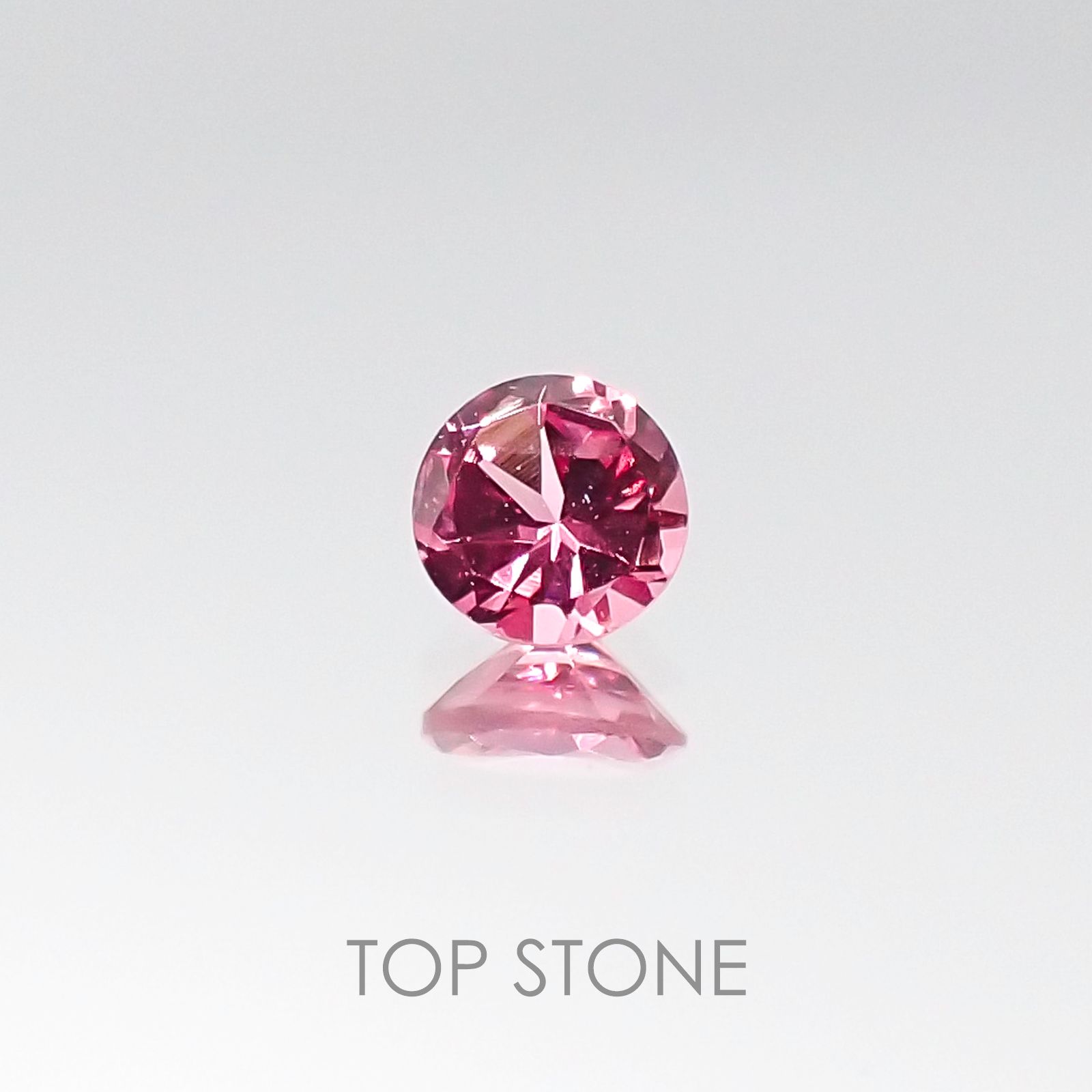 ホットピンクスピネル(宝石名ピンク・スピネル) タンザニア産 0.19ct 識別済[20106032]3.6×3.5mm前後