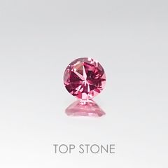 ホットピンクスピネル(宝石名ピンク・スピネル) タンザニア産 0.19ct 識別済[20106032]3.6×3.5mm前後