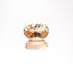 バイカラーオレゴンサンストーン(宝石名バイカラー・ラブラドライト)アメリカ・オレゴン州産 2.099ct ソ付(彩珠)[231124118]9x7.1mm前後
