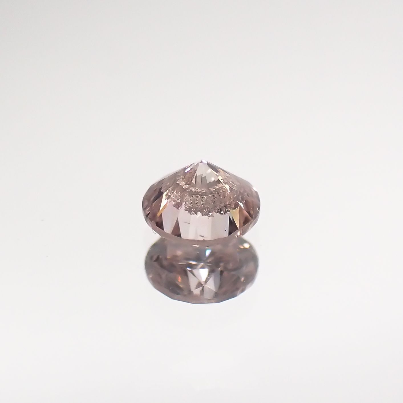 ピンクダイヤモンド(宝石名ダイヤモンド) I-1 / LIGHT ORANGY PINK 0.097ct ソ付(CGL)[210711779]2.8×2.8mm前後