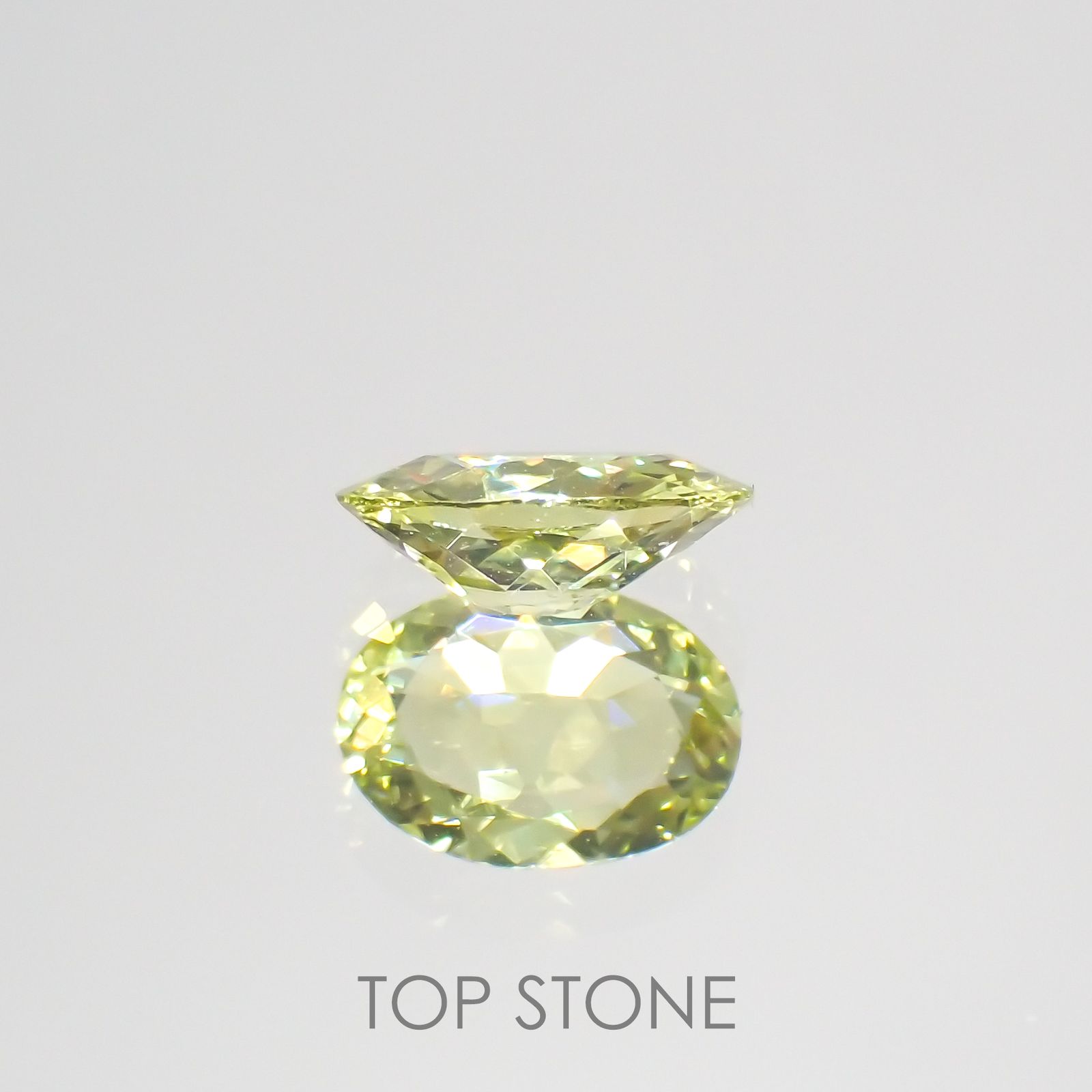 クリソベリル(宝石名クリソベリル)マダガスカル産 0.70ct 識別済[220114500]7x4.9mm前後