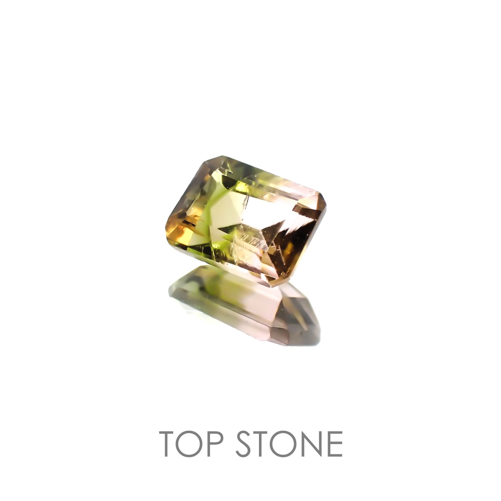 バイカラートルマリン ブラジル産 ルース 0.57ct[20118217]5.6×4mm前後