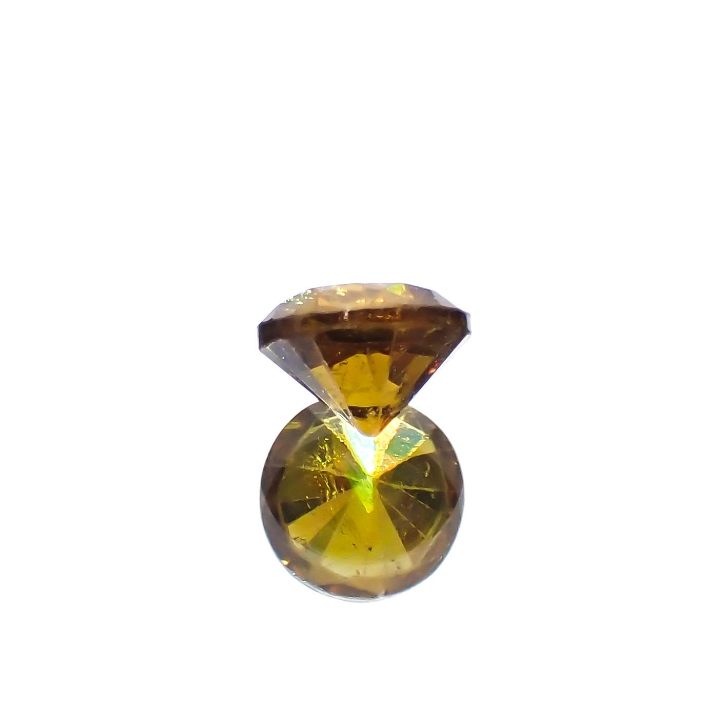アンドラダイトグロッシュラーガーネット(宝石名アンドラダイト/グロッシュラー・ガーネット)ナミビア産 0.49ct 識別済[231224553]4.5x4.5mm前後