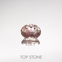 バイカラーオレゴンサンストーン(宝石名バイカラー・ラブラドライト) アメリカ・オレゴン州産 1.137ct ソ付(彩珠)[210711949]7.7×5.9mm前後