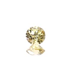 イエロージルコン(宝石名イエロー・ジルコン)スリランカ/カンボジア産 0.50ct 識別済[241129495]4.4x4.3mm前後