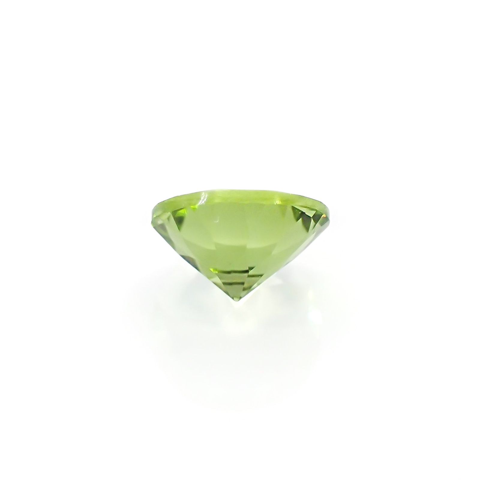 ペリドット(宝石名ペリドット) パキスタン産 ソ付(日独) 1.134ct / 6.9x6.9mm前後 [260713082]