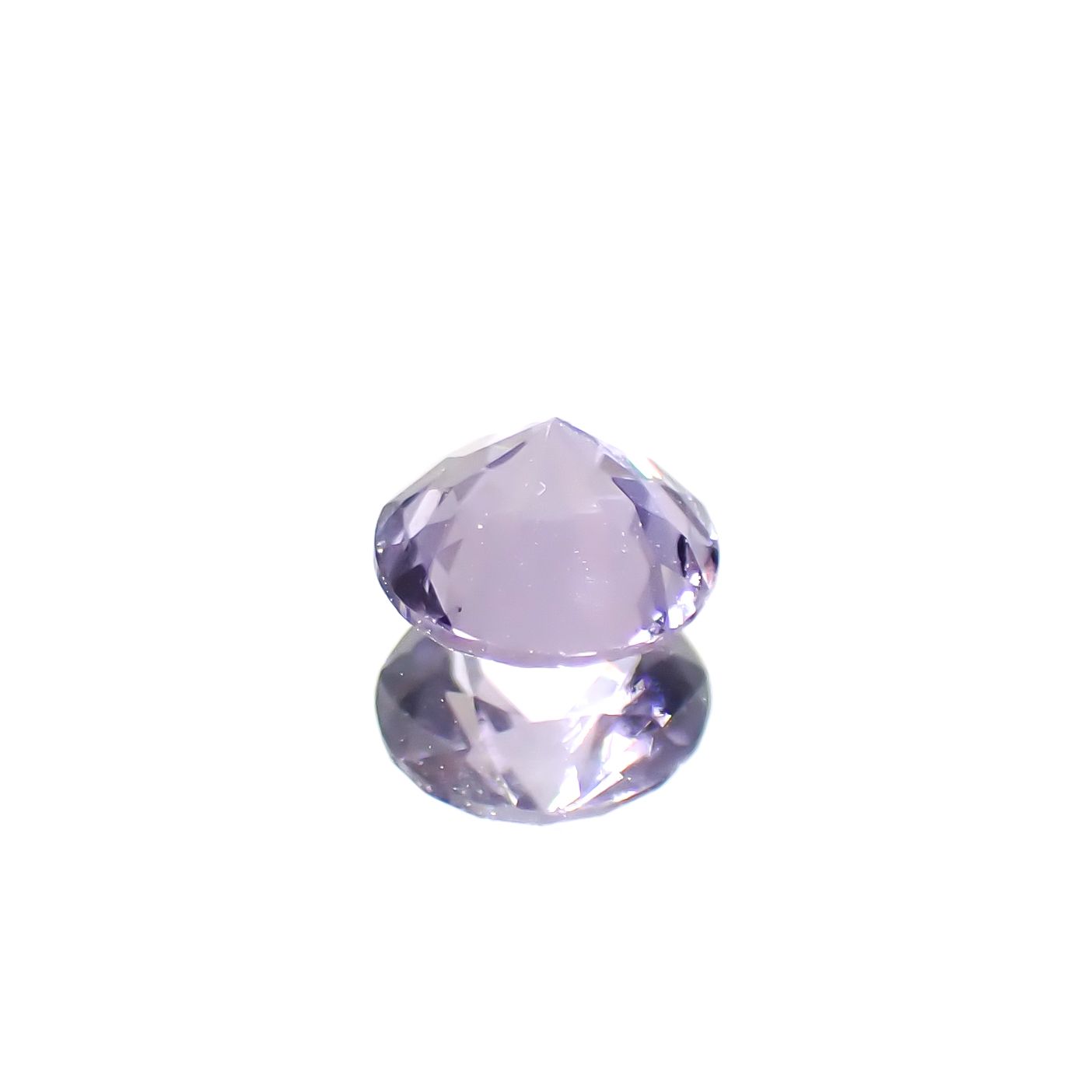 バイオレットスピネル(宝石名スピネル)ビルマ/マダガスカル産 0.38ct 識別済[241029271]4.4x4.4mm前後