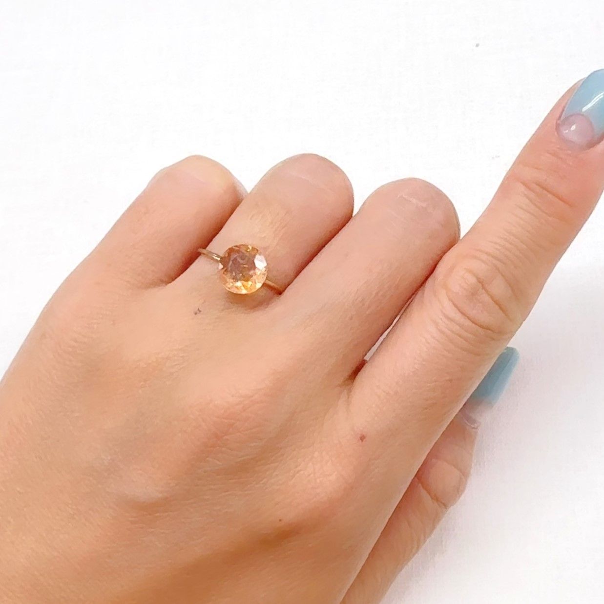 イリュージョンサンストーン タンザニア産 1.53ct[240728539]8.2x8.2mm前後