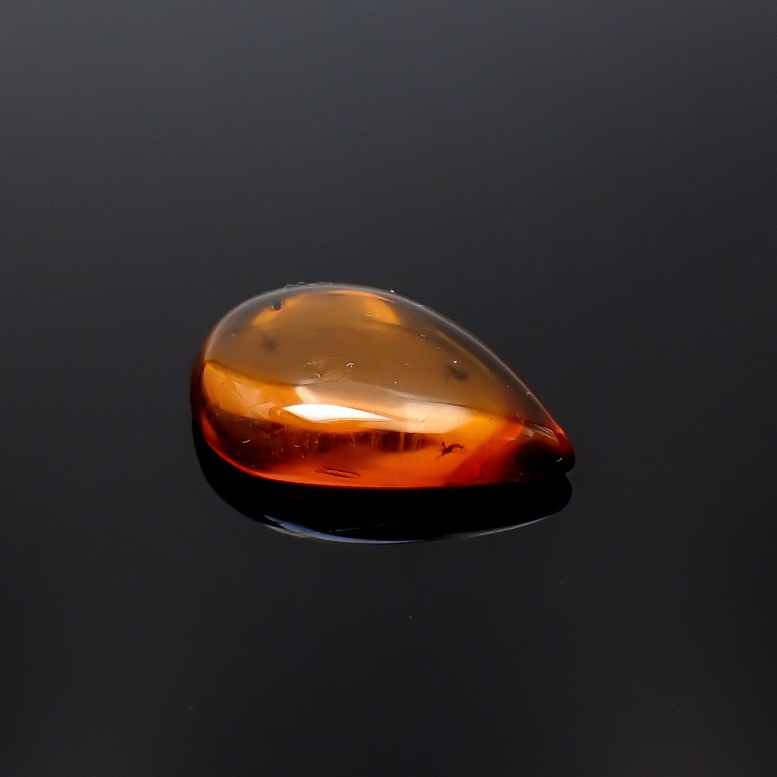 虫入り琥珀 コロンビア産 12.31ct [221018548]29.3x20.5mm前後
