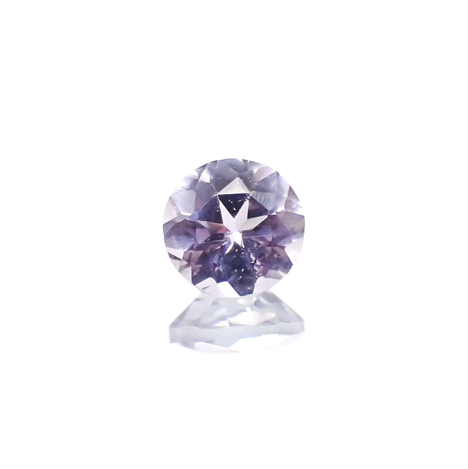 ラベンダーゾイサイト(宝石名ゾイサイト)タンザニア産 識別済 0.34ct / 4.3x4.3mm前後 [230622412]