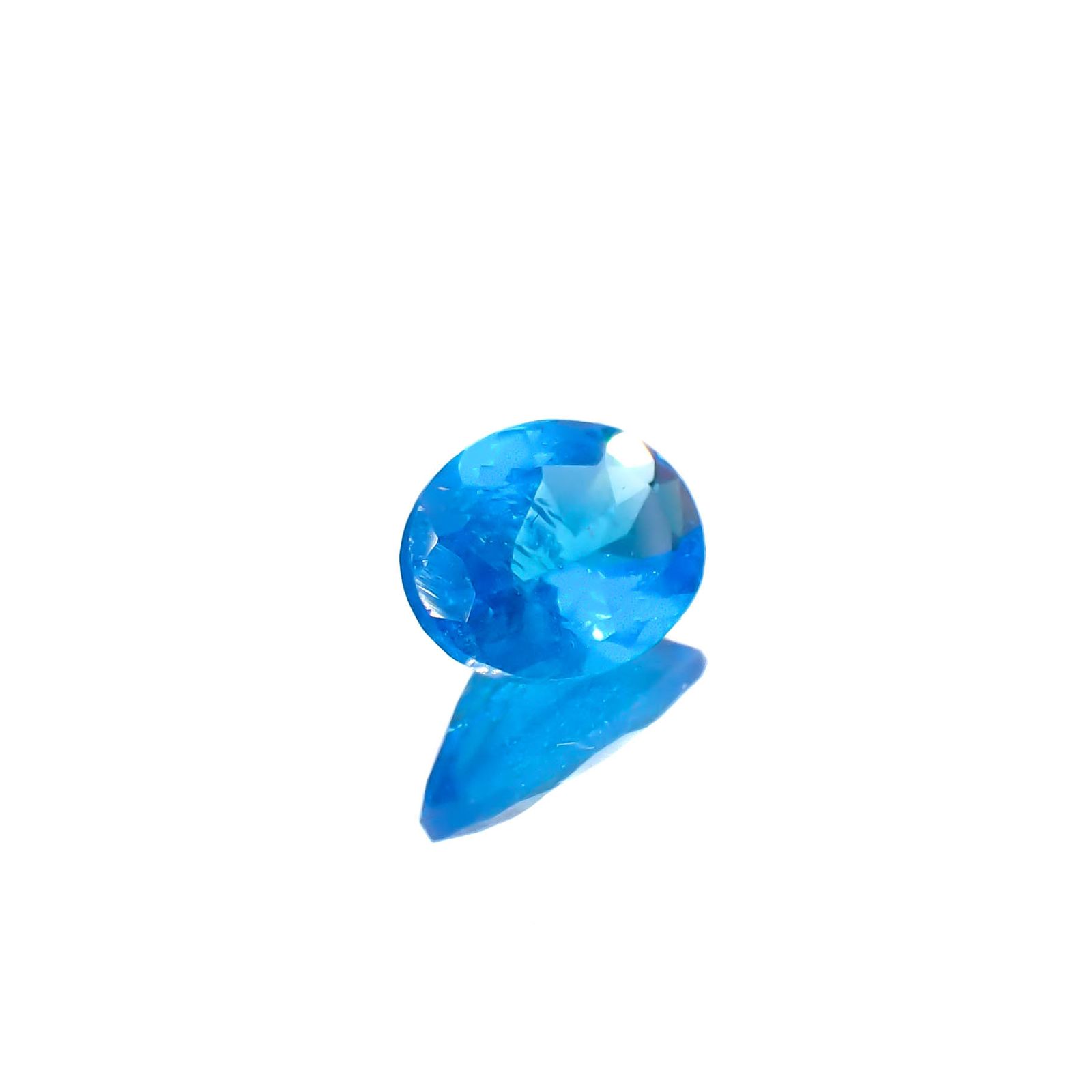 ネオンブルーアパタイト マダガスカル産 1.05ct[240628107]7.9x5.9mm前後