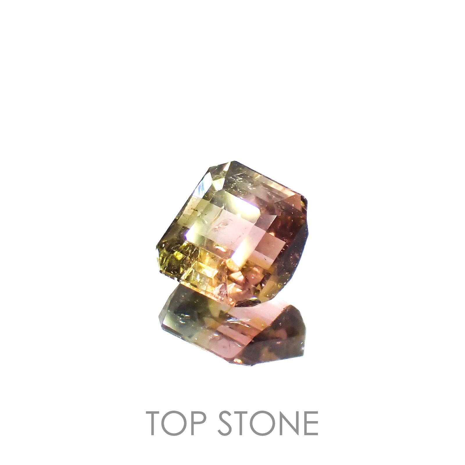 バイカラートルマリン(宝石名トルマリン)アフガニスタン産 0.66ct 識別済[221219562]4.6x5mm前後