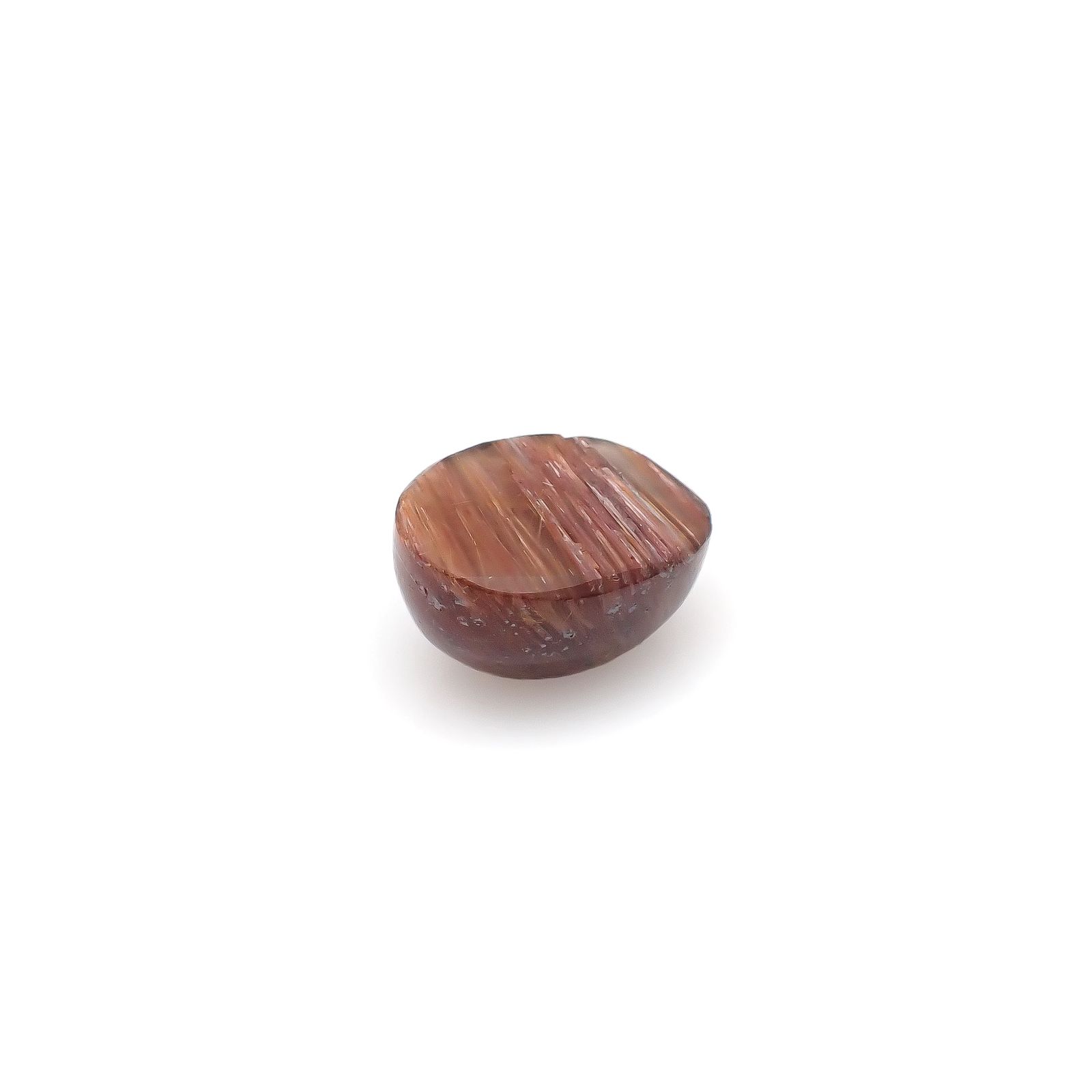 ルチルクォーツ キャッツアイ ブラジル産 13.36ct[240427050]15.4x12.2mm前後