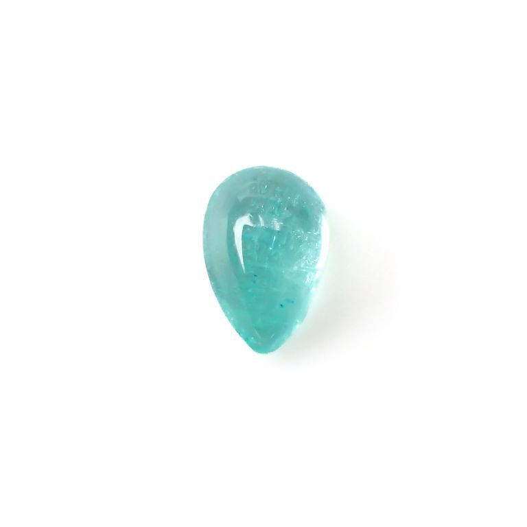 パライバトルマリン(宝石名トルマリン/別名パライバ・トルマリン)ブラジル・キントス鉱山産 0.629ct ソ付(宝貴協)[221018756]7x4.6mm前後
