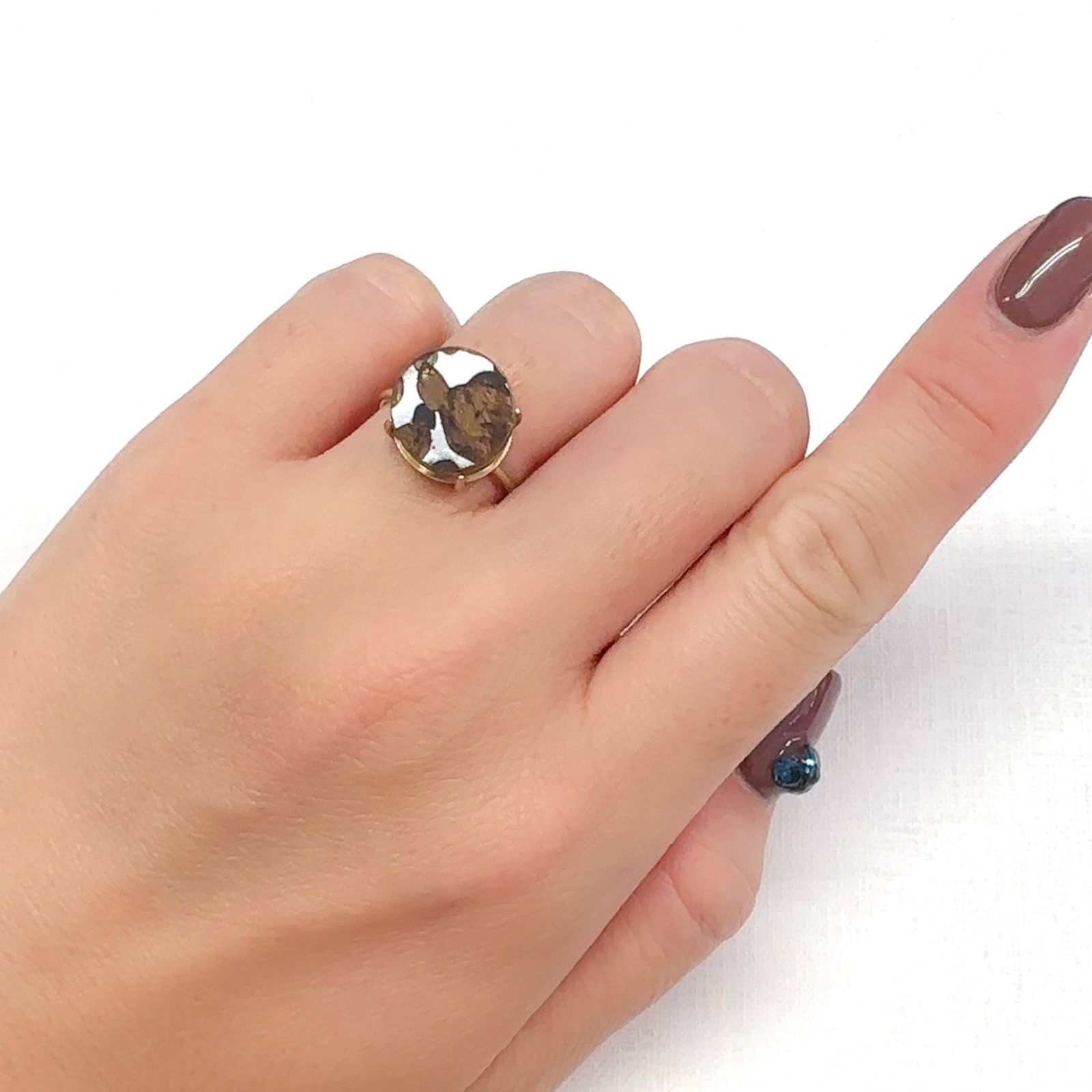 パラサイト隕石Sericho トリプレット 発見地:ケニア 3.64ct[240125725]12.1x12.1mm前後