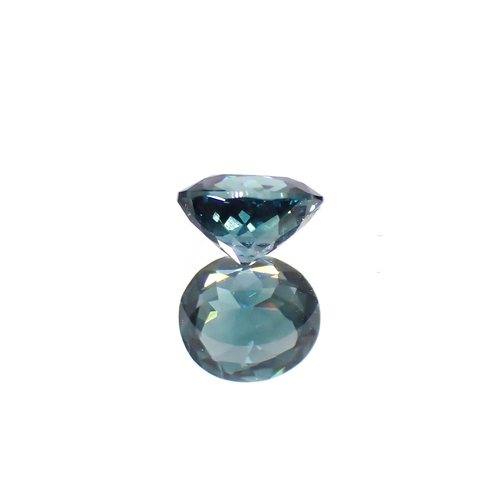 ブルートルマリン(宝石名トルマリン)アフガニスタン産 0.46ct 識別済[250115313]5.2x4.6mm前後