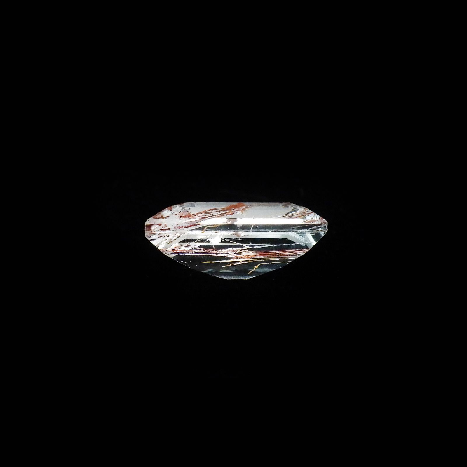 ニードルインブルートパーズ（チューブインブルートパーズ） ブラジル・ミナスジェライス州産 7.28ct[240125505]11.9x10.5mm前後