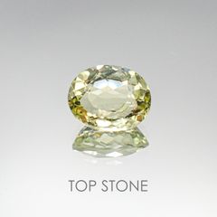 アンブリゴナイト/モンテブラサイト(宝石名モンテブラサイト)マダガスカル産 1.390ct ソ付(日独)[220717094]7.98x6.52mm前後