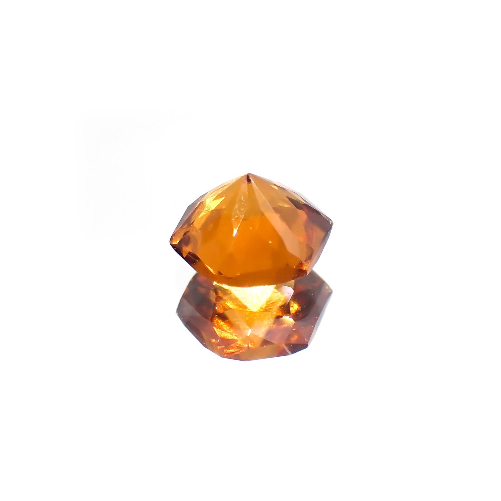 ◇ヘキサゴンカット◇ヘソナイトガーネット(宝石名ガーネット) スリランカ産 1.16ct 識別済[210912690]5.9×5.9mm前後
