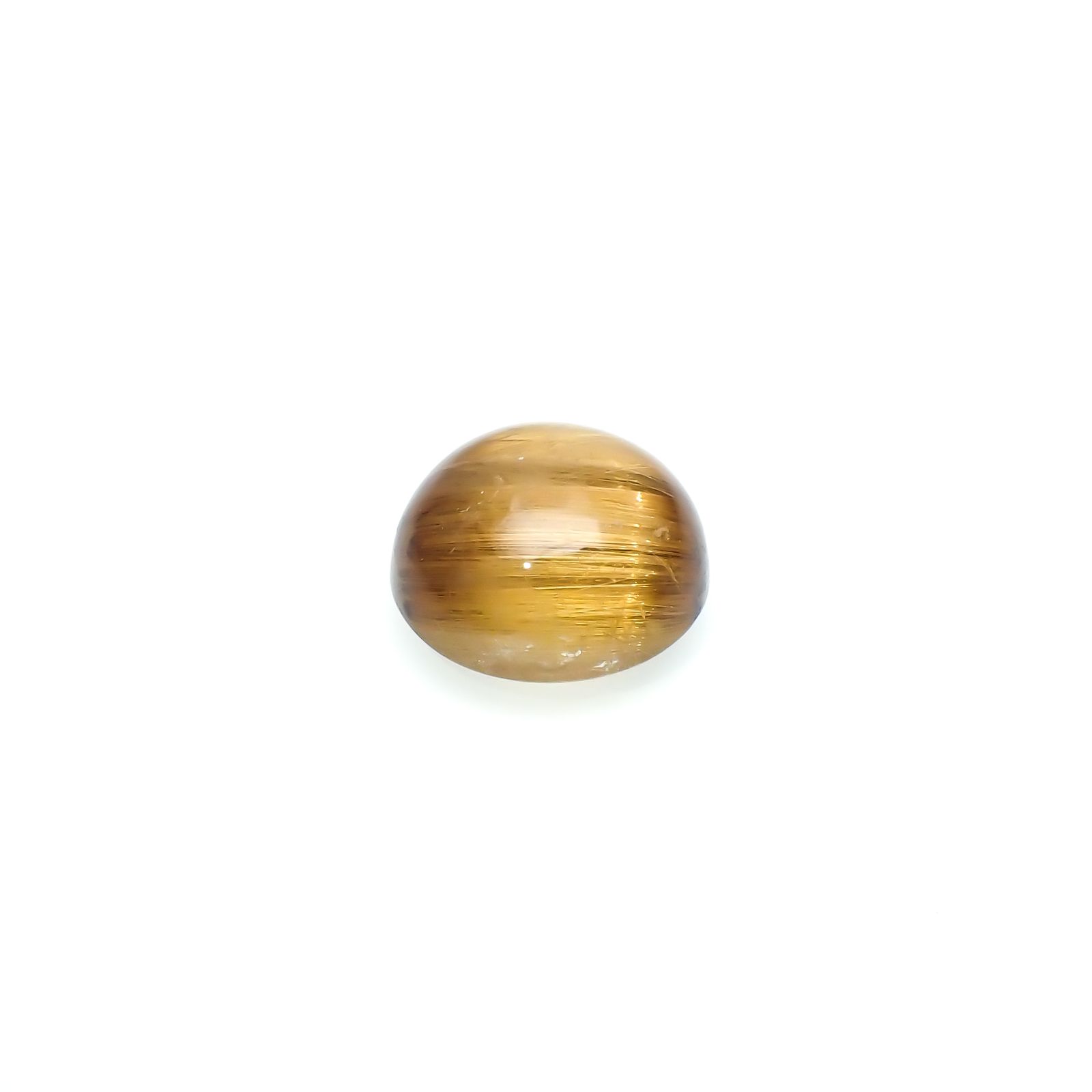 ルチルクォーツキャッツアイ ブラジル産 11.76ct[240125645]14.5x14.5mm前後