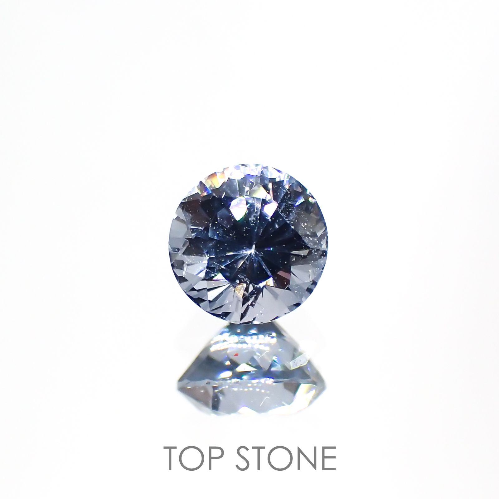 グレイッシュブルースピネル ビルマ産 ルース 0.55ct[210913143]4.7×4.7mm前後