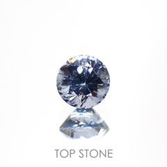 グレイッシュブルースピネル ビルマ産 ルース 0.55ct[210913143]4.7×4.7mm前後