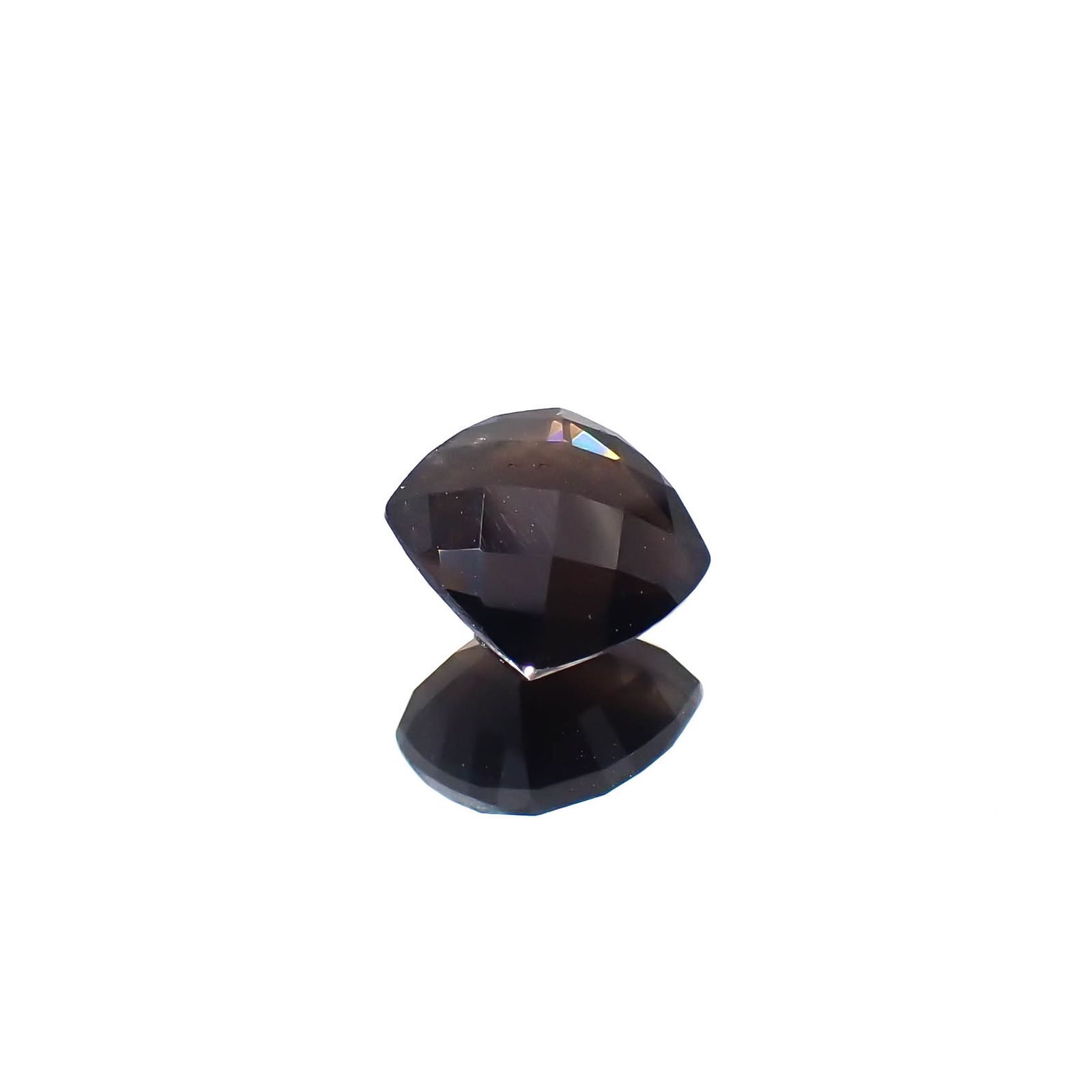 ◇チェッカーカット◇モリオン チベット産 2.70ct[240427377]8.5x8.5mm前後