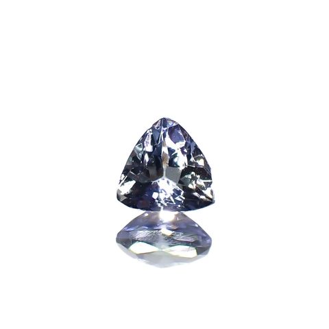 バイカラータンザナイト(宝石名ゾイサイト)タンザニア産 0.47ct 識別済[240828605]4.9x5.1mm前後