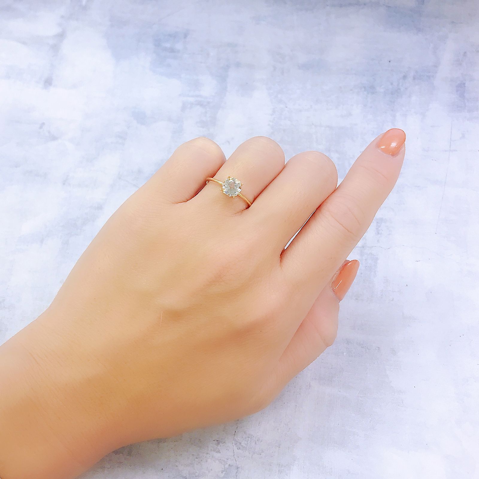 ◇オクタゴンカット◇ホワイトトパーズ ブラジル産 1.27ct[221018495]6.1x6.1mm前後