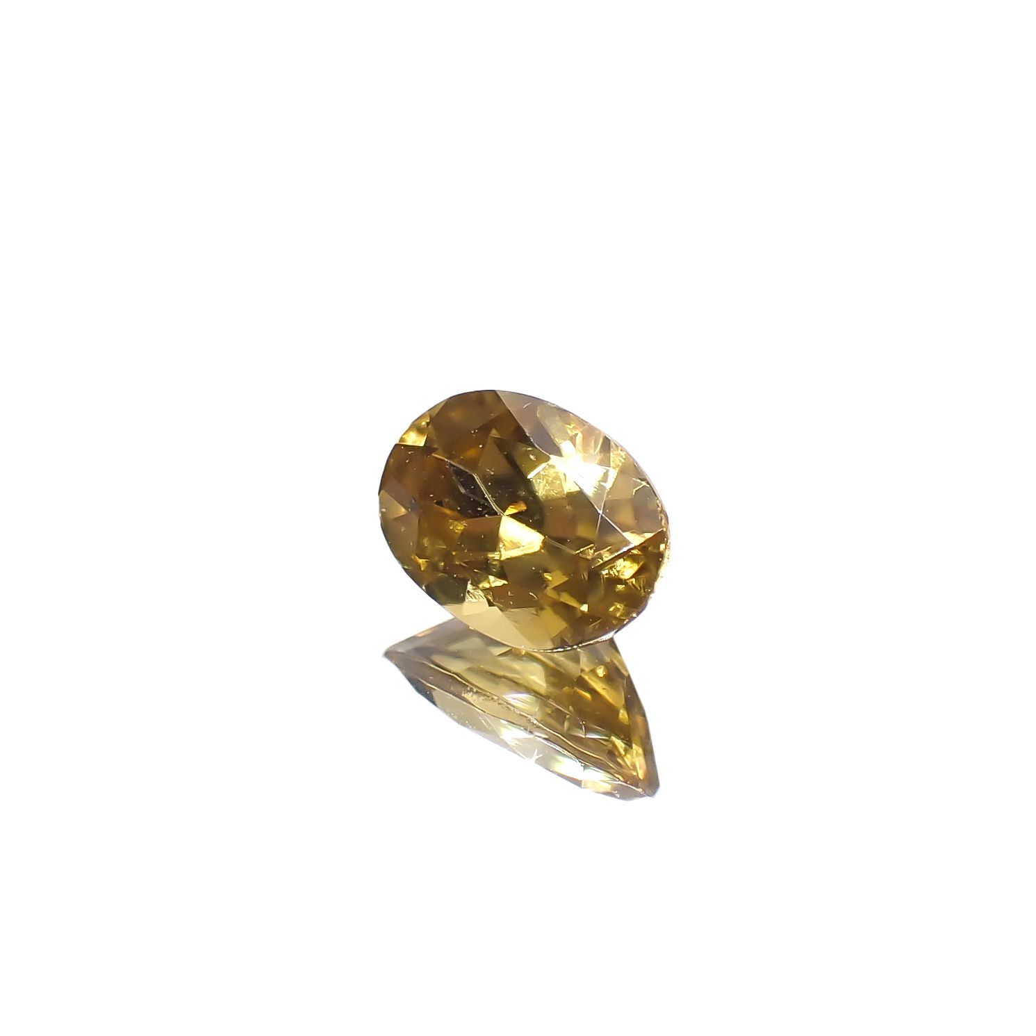 イエロージルコン スリランカ/カンボジア産 0.95ct[240728529]6.9x4.6mm前後
