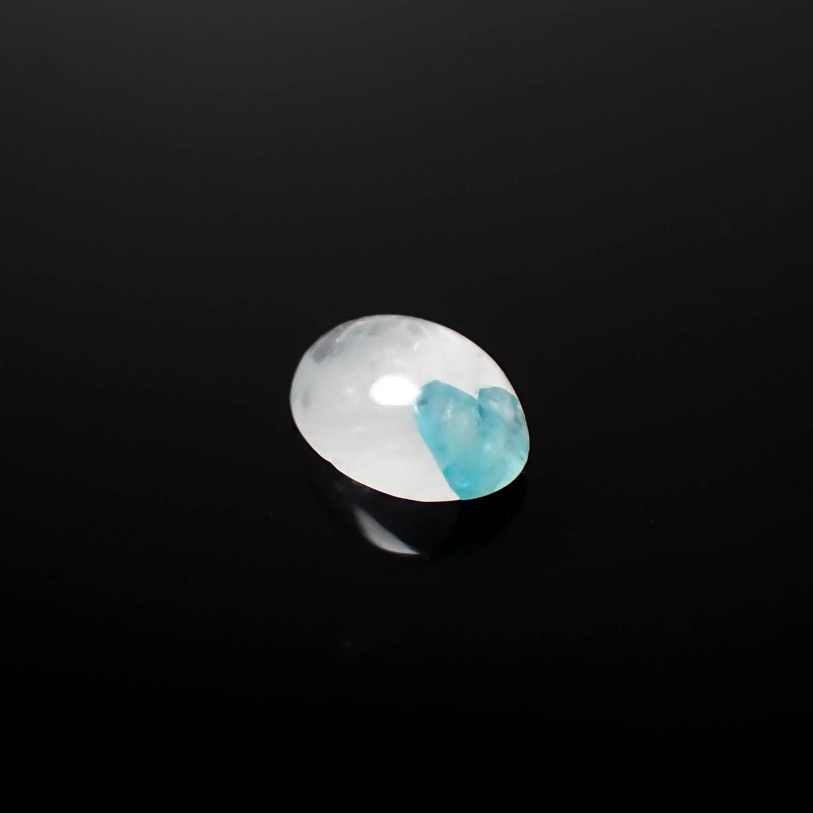 パライバトルマリンインクォーツ ブラジル産 0.77ct[240226356]6.9x5mm前後