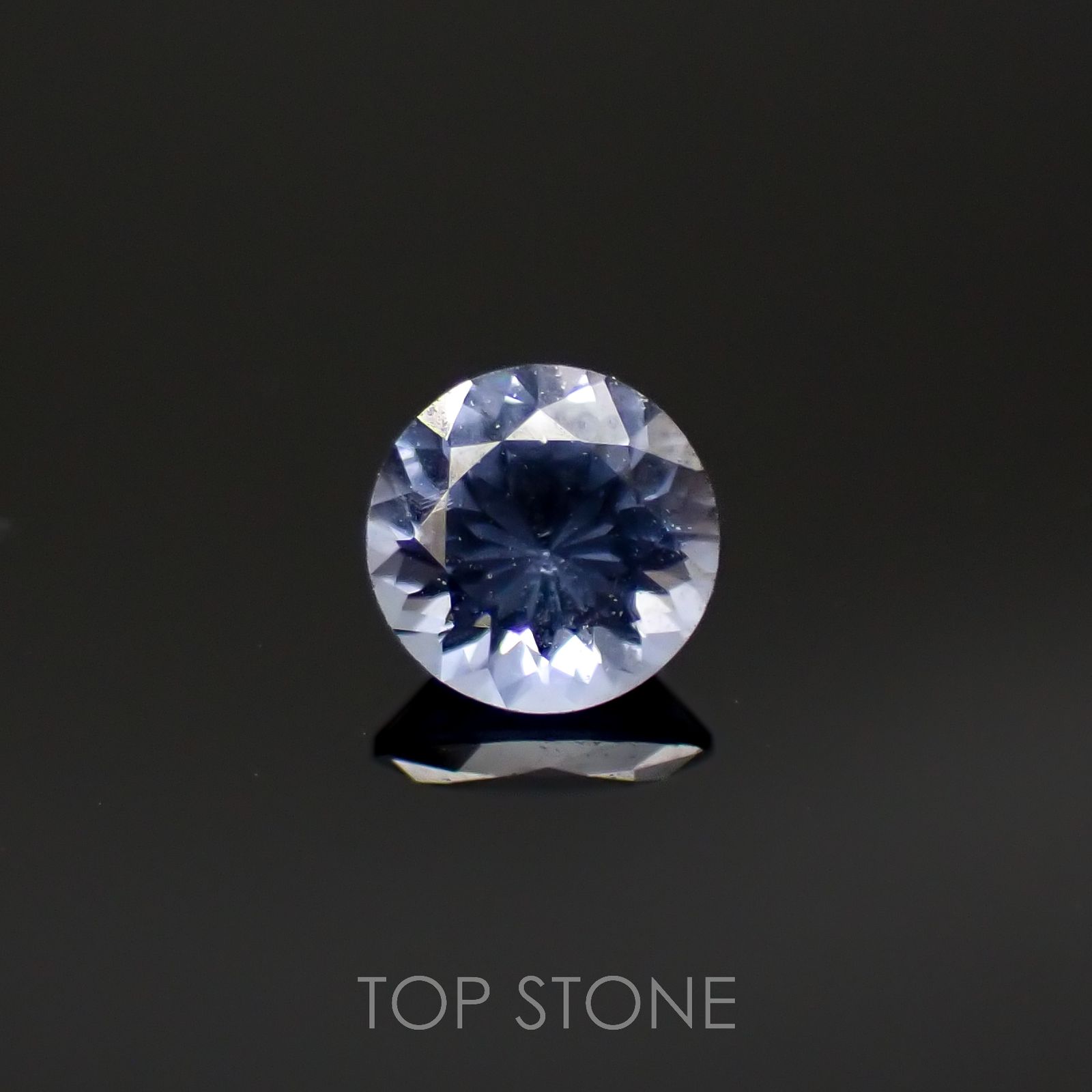 グレイッシュブルースピネル(宝石名スピネル)ビルマ/マダガスカル産 0.24ct 識別済[220817438]3.9x3.9mm前後