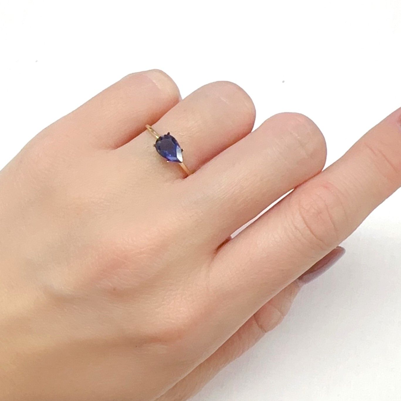 アイオライトサンストーン インド/ブラジル産 0.70ct[231224847]8x5.2mm前後