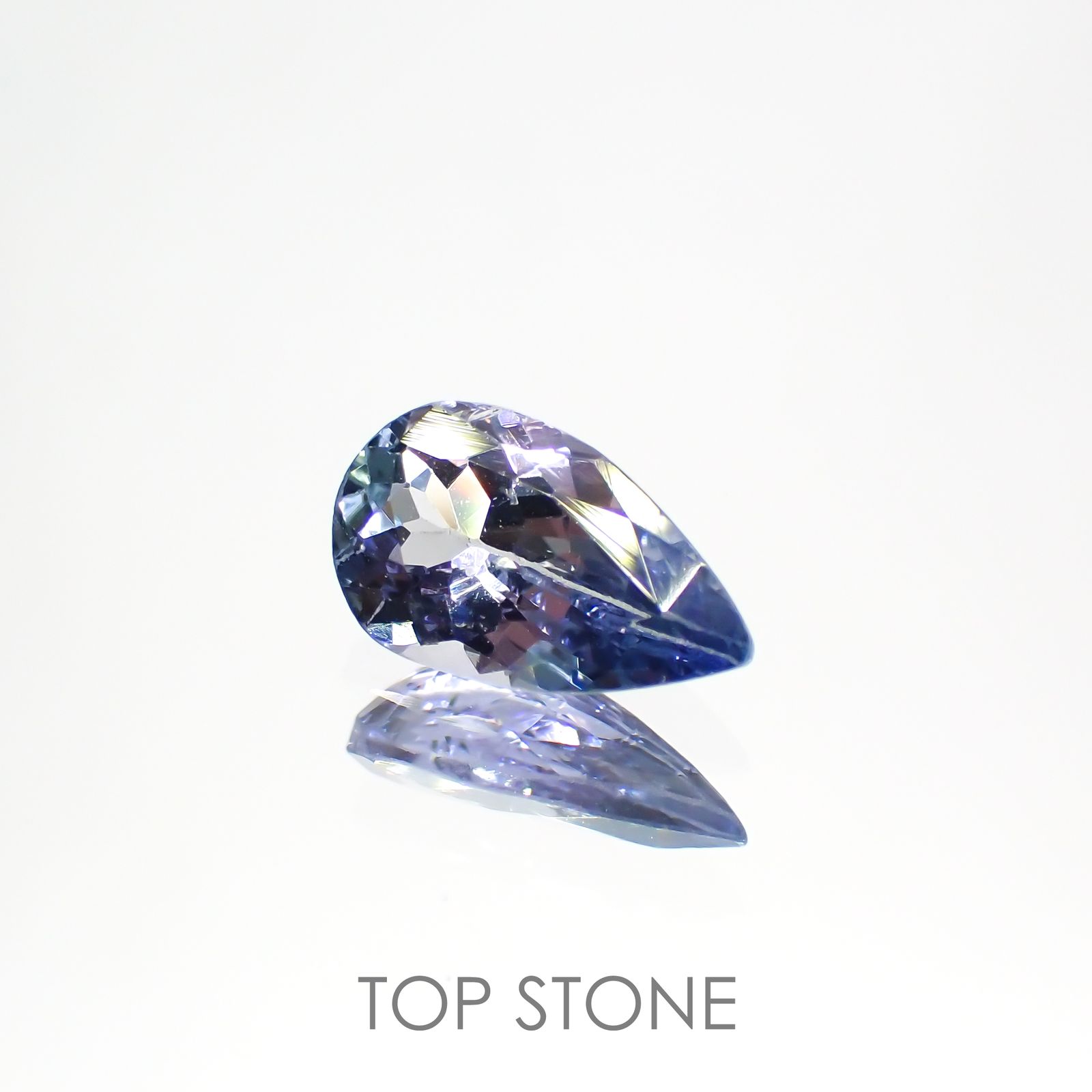 バイカラータンザナイト(宝石名バイカラー・ゾイサイト) タンザニア産 0.80ct 識別済[210812664]8.2×4.8mm前後