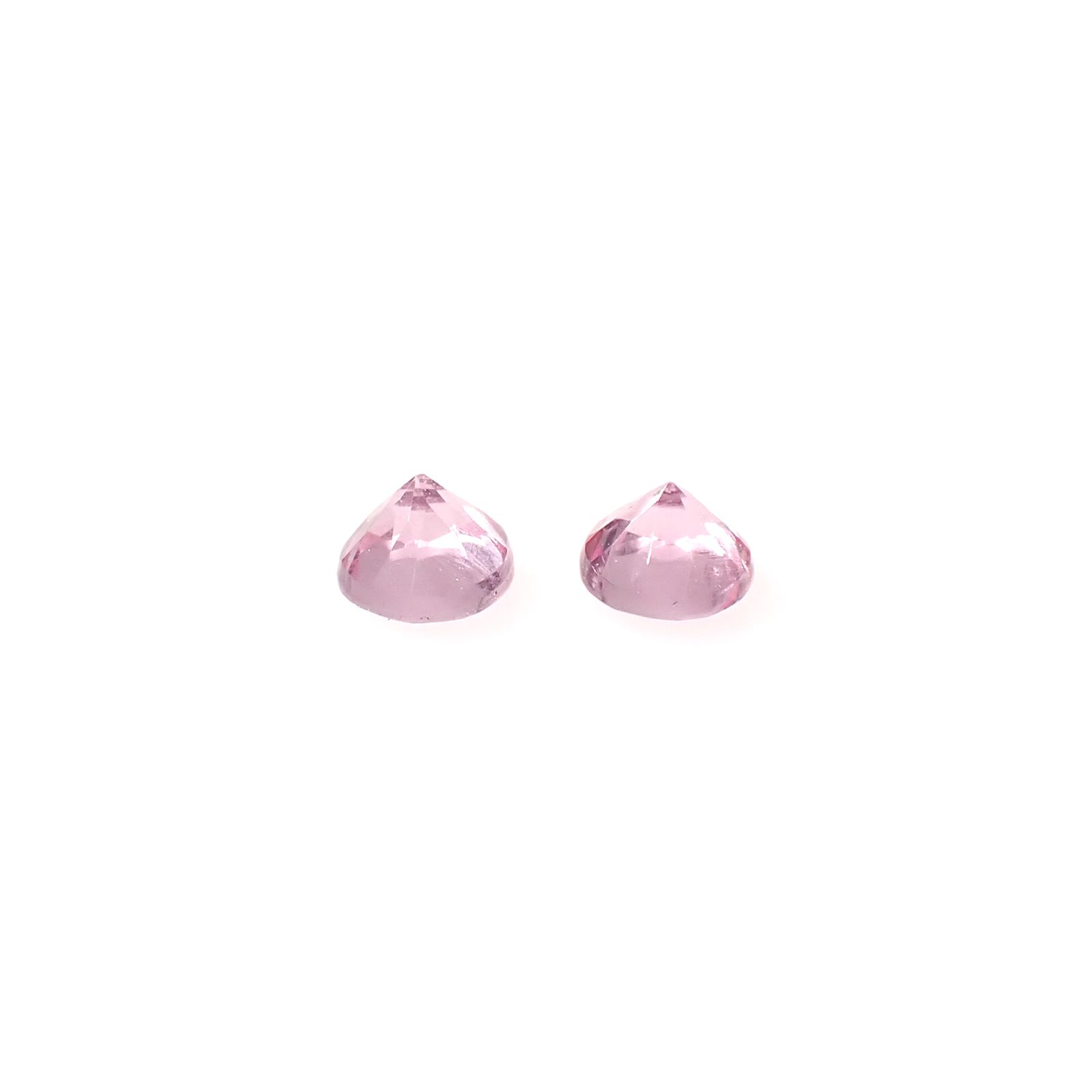 ◇ペアセット◇ピンクスピネル タンザニア産 0.46ct(2pcs合計) [250730790]3.6x3.5mm前後